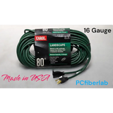 Carol 16 Gauge Green Outdoor Extension Cord 80ft 16/3 SJTW-A
