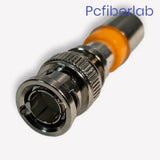 F-CONN INDUSTRIES FS1BNC RGB Mini Coax Compression Connector 25-Pack