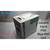 GenSPEED Cat 6 Plenum PoE Blue Coil 100ft - Category / DATA / NETWORK CABLE