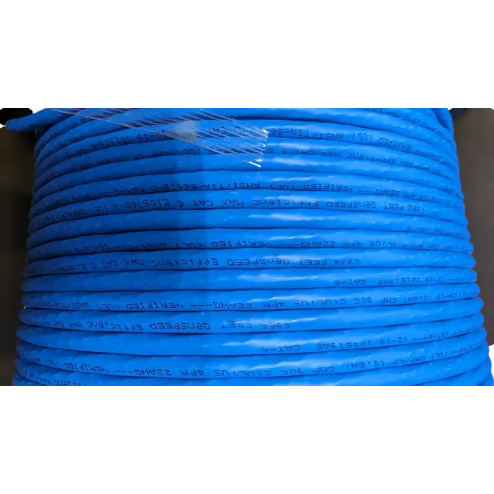 GenSPEED Cat6 Plenum PoE Blue 1000ft Cable – PCfiberlab